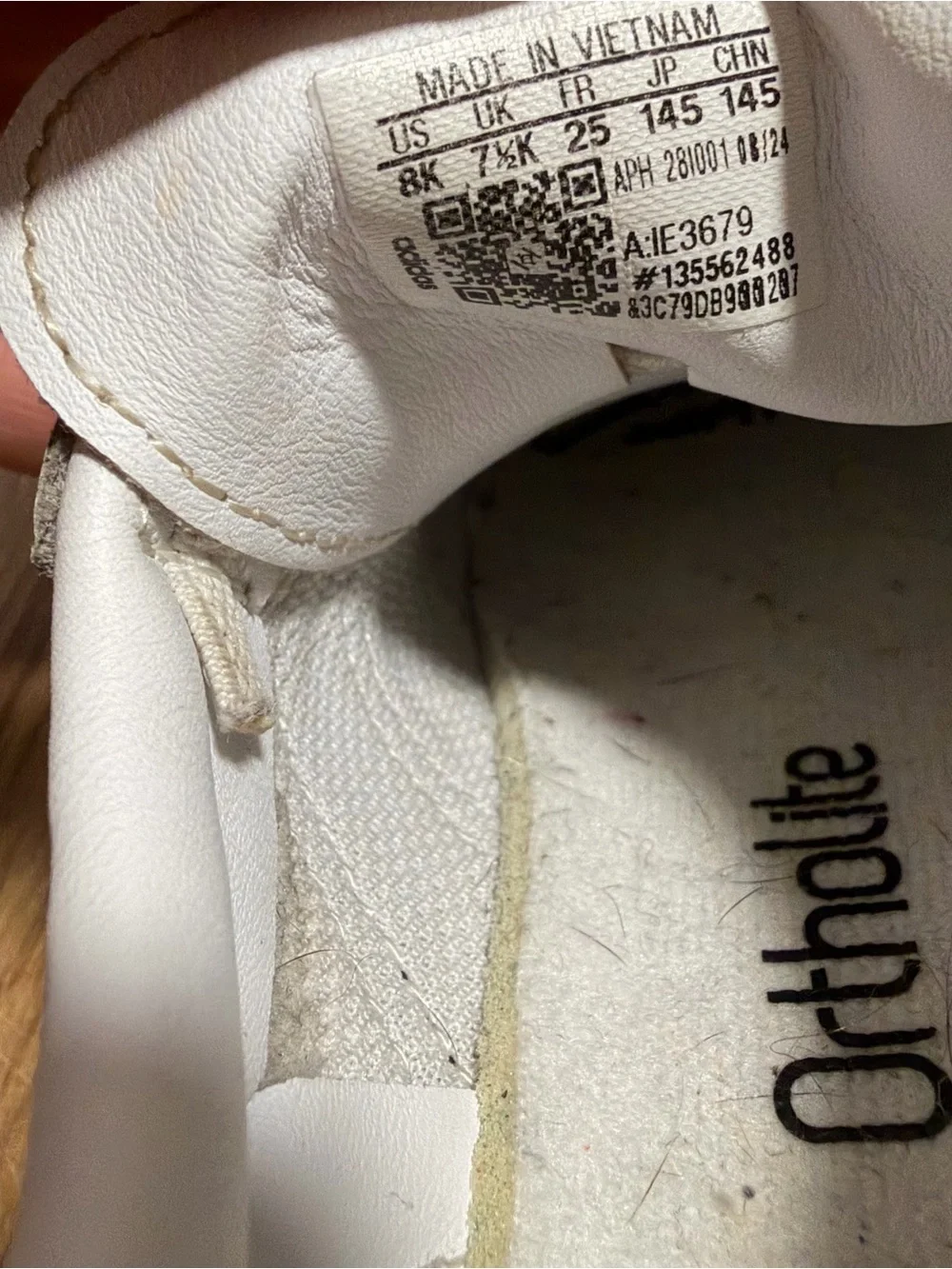 Samba OG Kids White Black Gum Sneakers – Size 10
